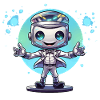 Small space robot in a suit