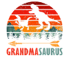 Grandmasaurus Retro Grandma Dinosaur Shirt