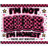 I'm not mean, I'm honest