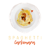Spaghetti Carbonara Pasta Nudel Gourmet Design