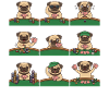 Funny Pug Poker Card Game Dog