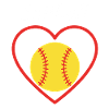 Softball Heart Sports
