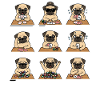 Funny Pug Poker Card Game Dog