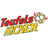Teufelskicker logo lettering with football