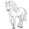 Cheval avec des étoiles