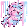 Pastell Unicorn Tropfenfreude