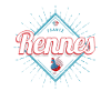 Rennes Brittany France Retro Rooster Souvenir