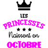 Prinsessa född i oktober Födelsedagspresent
