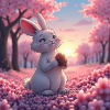 Manga drawing of a cute rabbit