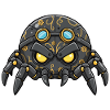 Tarantula Sentinel Steampunk Mechanical Black