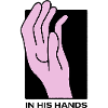 In his Hands