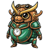 Uhrmacher Scarab Steampunk Emerald Armor