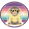 Cool Monkey Retro Summer Sunglasses