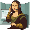 Mona Lisa Office Annoyed Humor