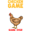 Chicken Game Bold Text Tee