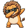 Dabbing Lion