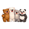 Four Bears in Friendship