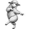 Dancing Lamb Sketch