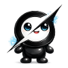 Cute AI Lightning Grok Mascot Sticker