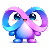 Cute Meta Infinity Mascot Sticker