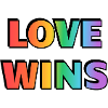 Love Wins Rainbow Gradient LGBT Pride