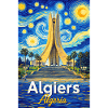 Algiers Monument Starry Night Stil