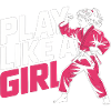 Maglietta da ragazza di karate Gioca come una Ragazza Regalo