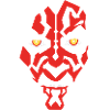 Star Wars Rotes Sith-Gesicht 