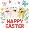 Happy Easter Teeth – Cute Cartoon T-Shirt