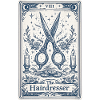 Hairdresser Tarot Card Illustration