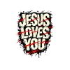 Jesus loves you Gott liebt Dich