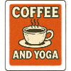 Coffee and Yoga Retro Tee