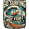 Surfing against war for peace