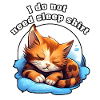 Sleepless Cat on Clouds Sleep Shirt