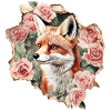 Fuchs mit Rosen