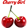 Kirsche Girl Fruchtmotiv