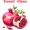Sweet Vibes Pomegranate Art