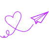 Heart Flight Paper Flight Illustration