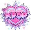 KPOP Pastel Heart Glow Design