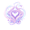 Pastel Heart Hands Magic