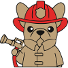 Frenchie Fire Brigade Dog Comic