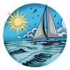 Sonnensegler am Meer 1