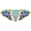 Psychedelic Elephant Head