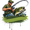 Angler Shirt Bass Fishing Gift Men