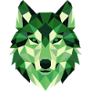 Wolf Head Polygon Geometry Portrait
