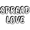 Spread Love Handwritten Typography
