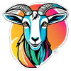 Bunte Regenbogenziege