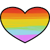 Rainbow Pride Heart