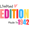 Limited edition Made in 1942