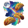 Kosmische Taco-Regenbogen